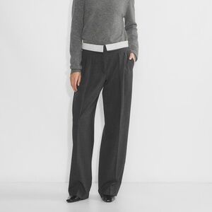 Babaton Bureau Pants in Heather Charcoal